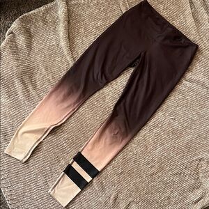 Gradient purple/maroon/pink  ALO leggings